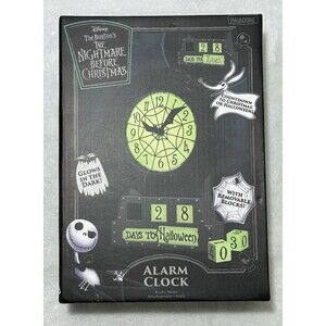 Nightmare Before Christmas Alarm Clock Countdown Glow In The Dark